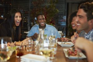 Mensen in een restaurant