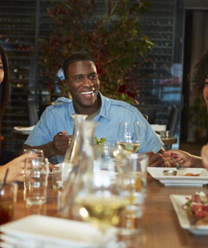 Mensen in een restaurant