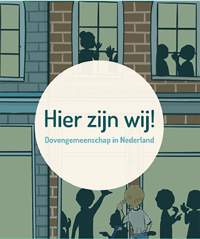 boek omslag: hier zijn wij!