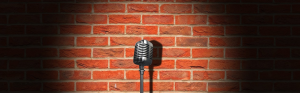 microfoon podium spotlight stand-up