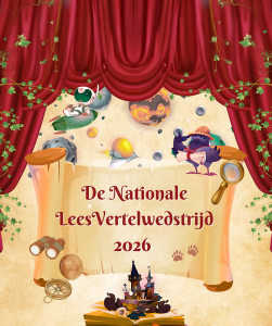 Logo de nationale leesvertelwedstrijd 2026