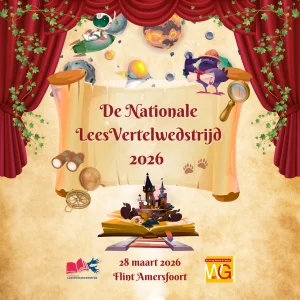 Logo de nationale leesvertelwedstrijd 2026