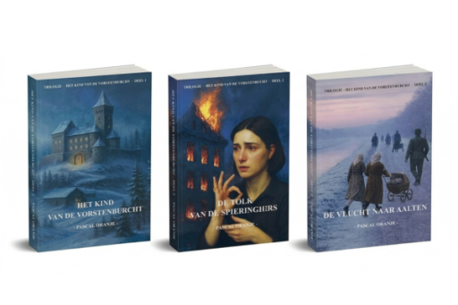 Covers van drie boeken van Pascal Oranje