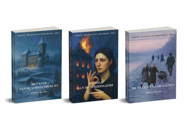 Covers van drie boeken van Pascal Oranje