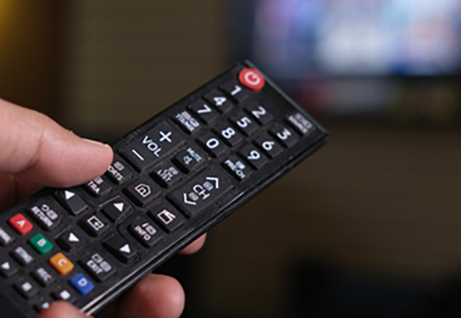 Afstandbediening van televisie
